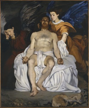  Engel Malerei - Der tote Christus mit Engeln Eduard Manet